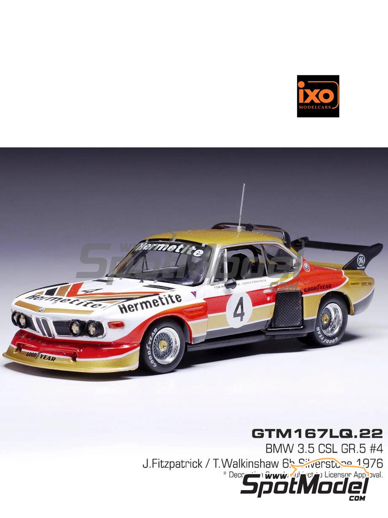 Ixo Models GTM167LQ: Diecast model car 1/43 scale - BMW 3.5 CSL